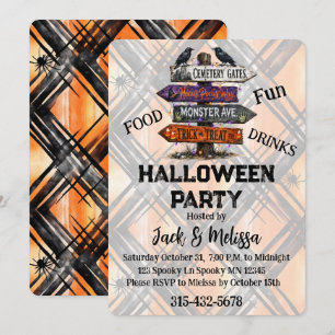 Customizable Halloween Party Invitation