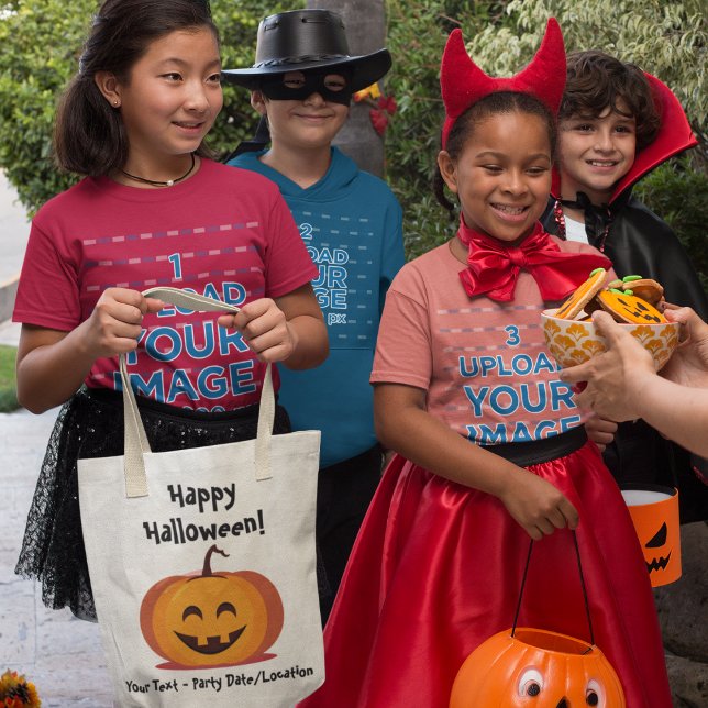 Customizable Halloween Party Tote Bag (Personalize your Candy Tote Bag!)