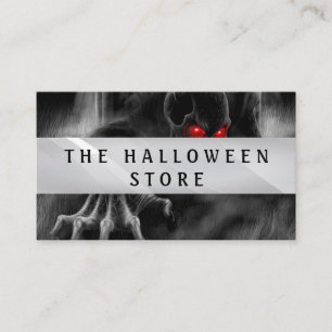 Customizable Halloween Scary Skull Business Card