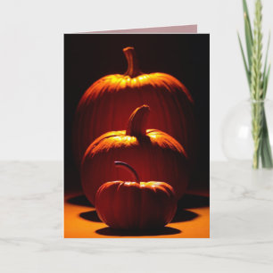 Customizable Halloween Season Pumpkins Card