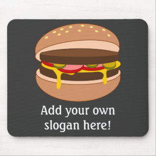Customizable Hamburger graphic Mouse Pad