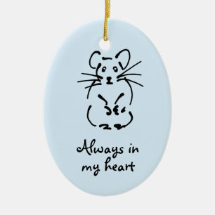 Customizable Hamster Memorial Ornament