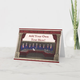 Customizable Hand Bell Greeting Card