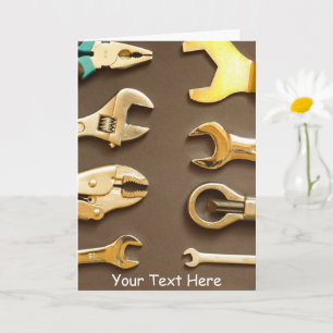 Customizable hand tools card