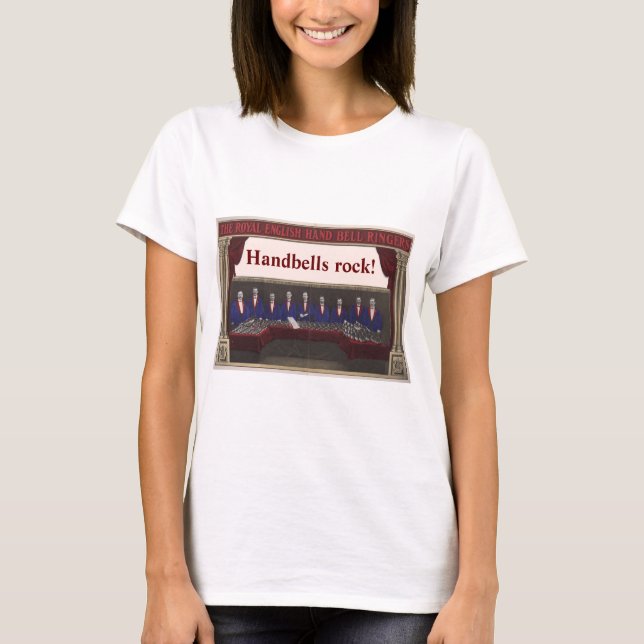 Customizable Handbells Rock T-shirt (Front)