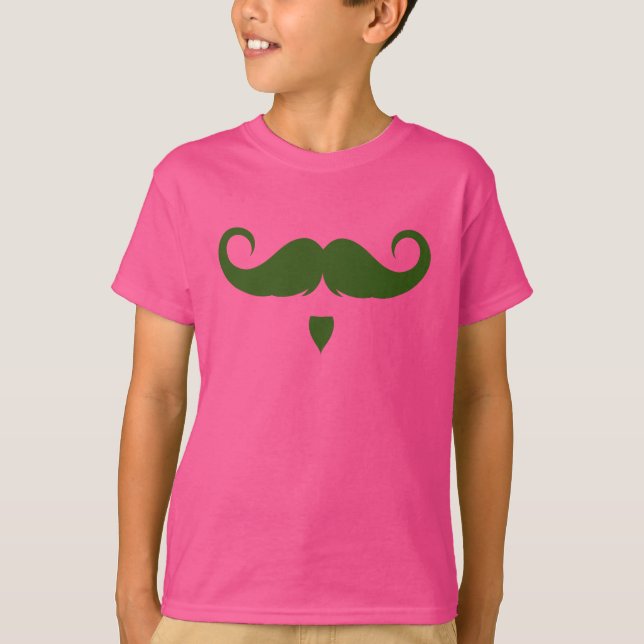 Customizable Handlebar Moustache T-Shirt (Front)