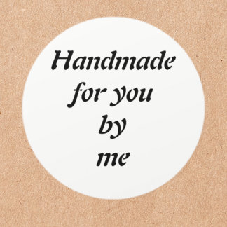 Customizable Handmade Classic Round Sticker