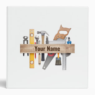 Customizable handyman carpenter tools binder