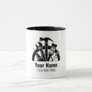 Customizable handyman tools mug