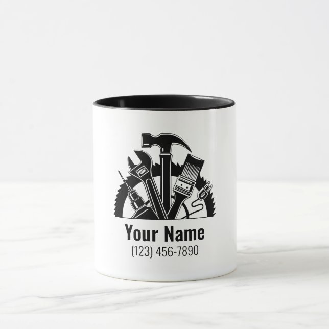 Customizable handyman tools mug (Center)