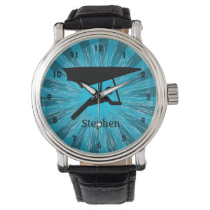Customizable Hang Gliding Design Watch