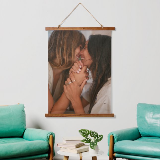 Customizable Hanging Photo Canvas Hanging Tapestry (Living Room)