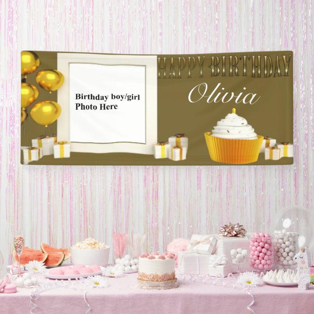 Customizable Happy Birthday Banner 5 (Party)