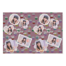 Customizable Happy Birthday Cupcake Photo Collage