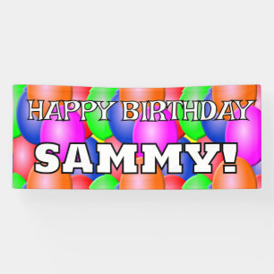 Customizable HAPPY BIRTHDAY with name Banner