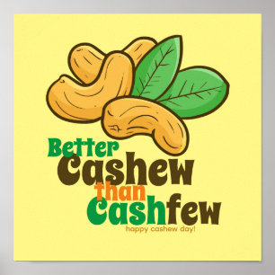 Customizable Happy Cashew Day Poster