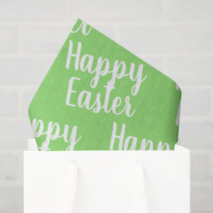Customizable Happy Easter Green Tissue Paper