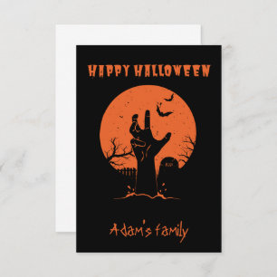 customizable happy halloween  card