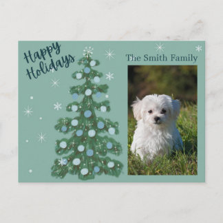 Customizable Happy Holidays Postcard
