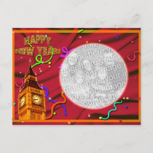 Customizable Happy New Year Postcard