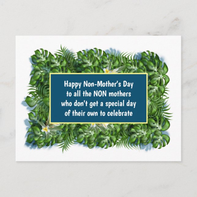 Customizable Happy Non-Mother's Day funny Postcard (Front)
