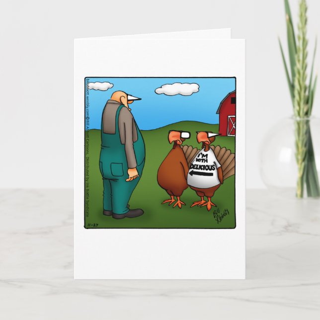 Customizable Happy Thanksgiving Greeting Card (Front)