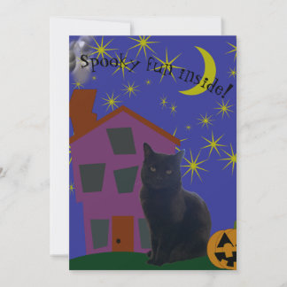 Customizable Haunted House Invitation