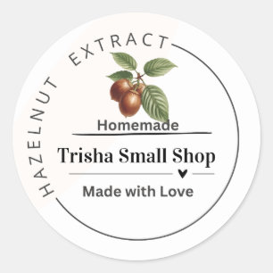 Customizable Hazelnut Extract Label – Personalized