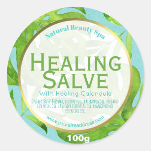 Customizable Healing Salve Label