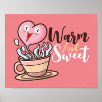 Customizable Heart Coffee Aroma Cartoon