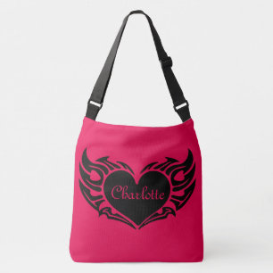 Customizable Heart Crossbody Bag