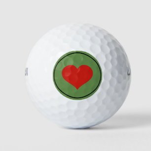 CUSTOMIZABLE HEART Golf Balls