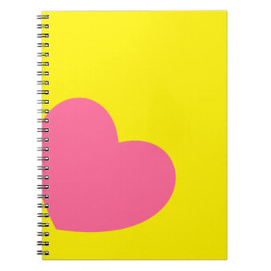 Customizable Heart Notebook For Teens.