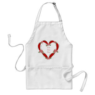 Customizable Heart Ribbon - Apron