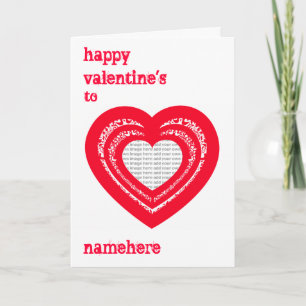 Customizable: Heart to heart Holiday Card