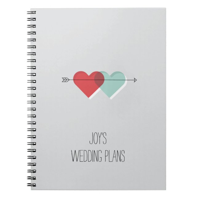 Customizable Hearts Journal (Front)