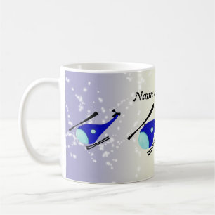 Customizable helicopter coffee mug