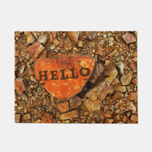 Customizable "HELLO" Stones Doormat