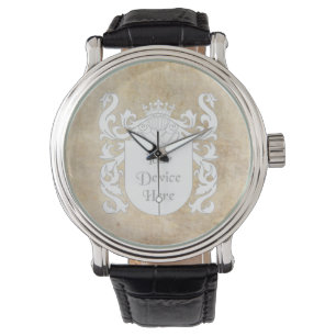 Customizable Heraldic Shield Watch