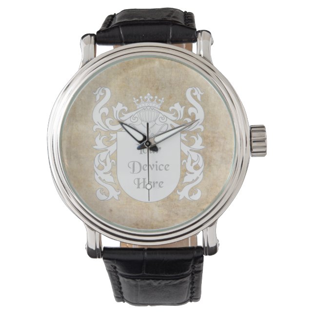 Customizable Heraldic Shield Watch (Front)