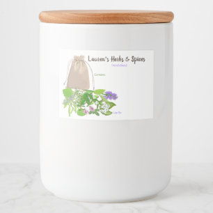 Customizable Herbs & Spices Labels