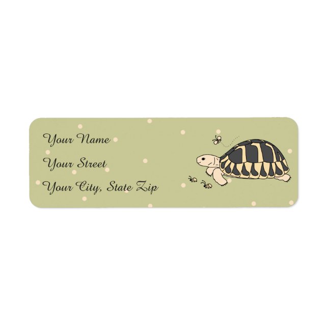 Customizable Hermann's Tortoise Labels (Front)