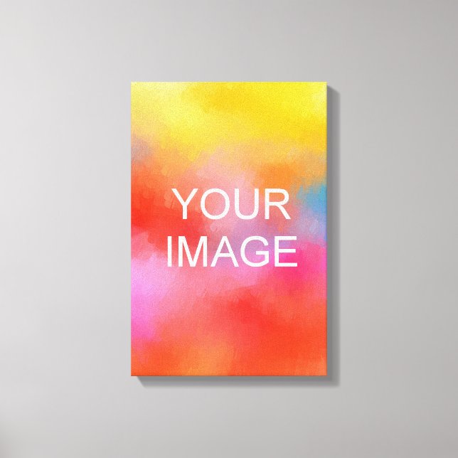 Customizable High Quality Stretched Vertical Canvas Print (Front)