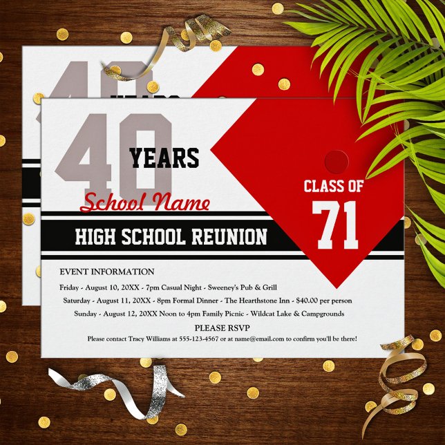 Customizable High School Class Reunion Invitation (Creator Uploaded)