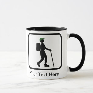 Customizable Hiker Logo Mug