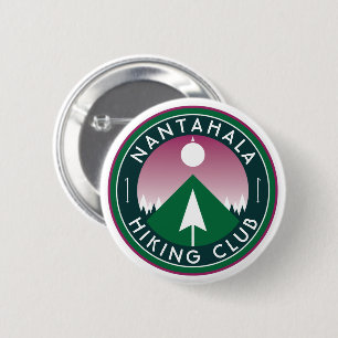 customizable hiking club mountain 2 inch round button