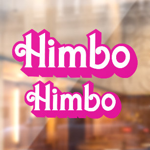 Customizable Himbo Window Cling