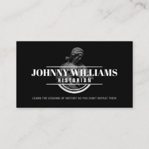 Customizable Historian Business Cards