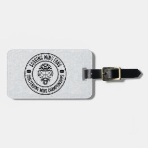 Customizable Hockey Goalie Design Luggage Tag