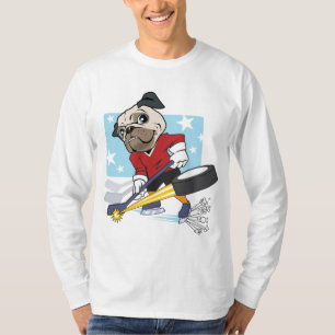 Customizable Hockey Pug T-Shirt